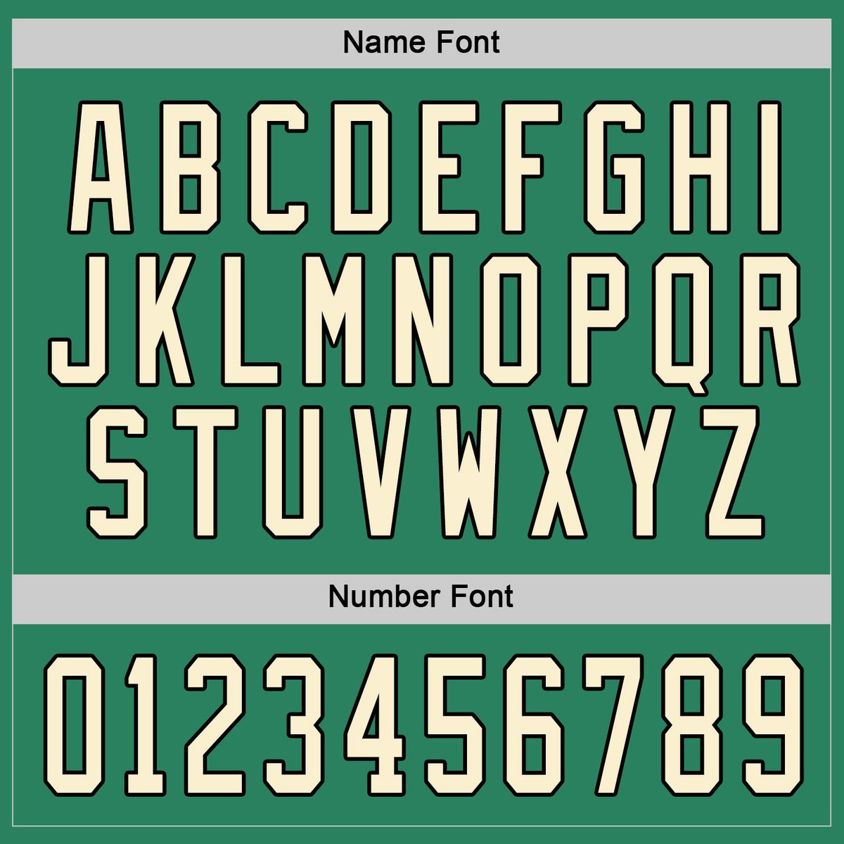 Custom Kelly Green Cream-Black Hockey Jersey