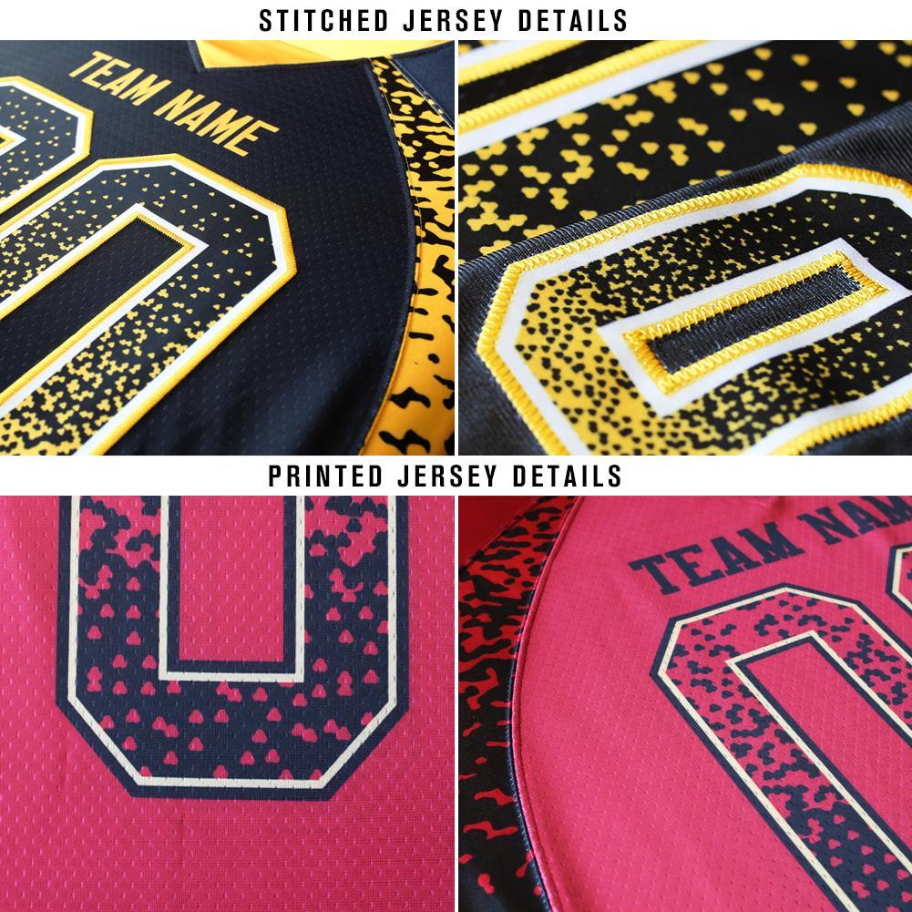 Custom White Black-Vegas Gold Drift Fashion Football Jersey