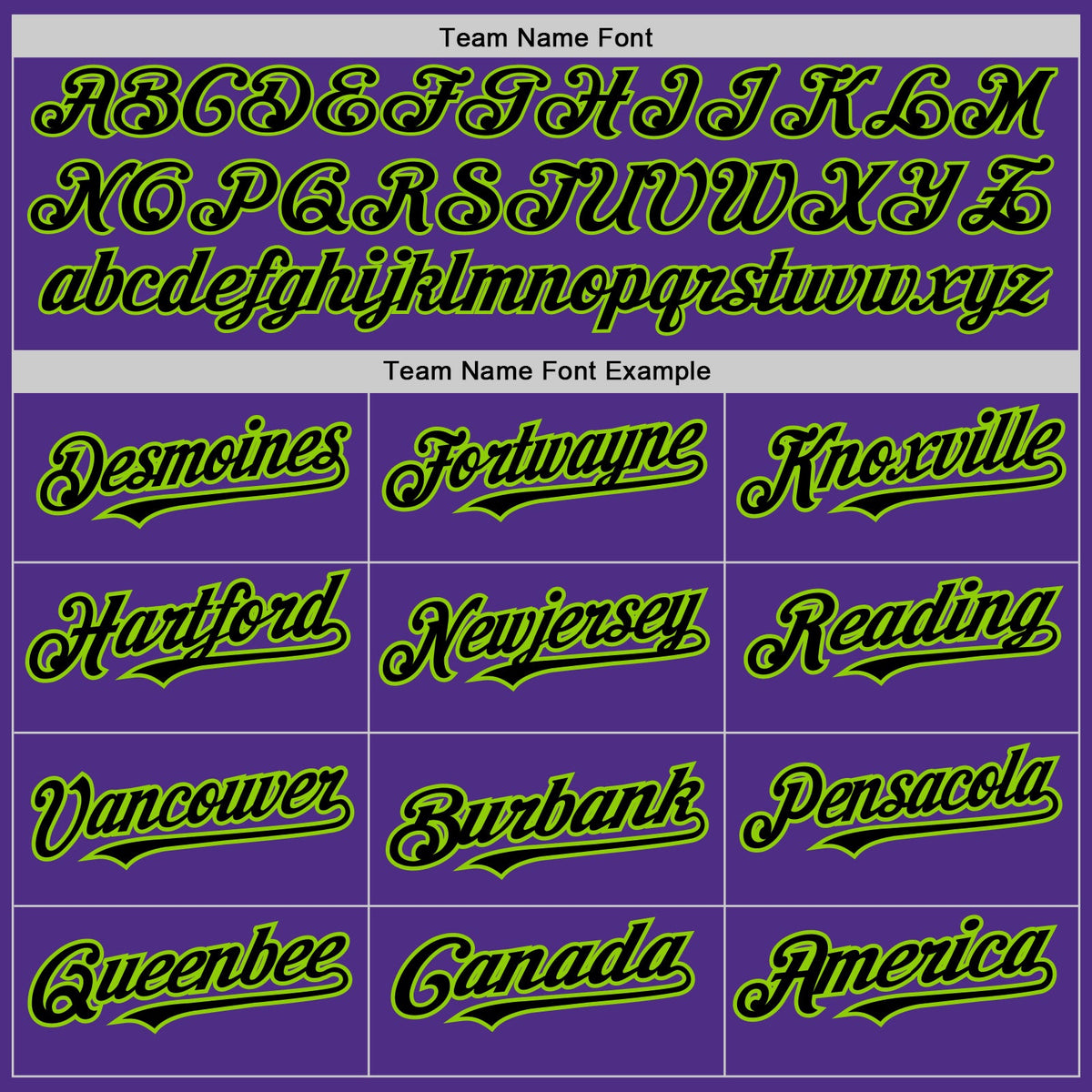 Custom Purple Black Pinstripe Neon Green Two-Button Unisex Softball Jersey