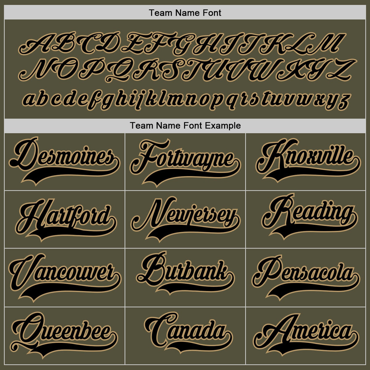 Custom Olive Black-Old Gold Salute To Service Hockey Jersey